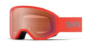 Smith Loam Goggle Poppy w/ Contrast Rose Flash Cylindrical Carbonic-x Lens + Clear