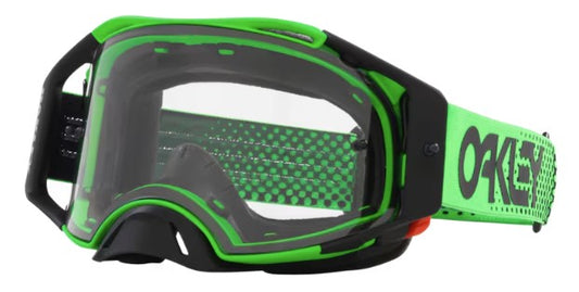 Oakley Airbrake MX Moto Green B1B with Clear