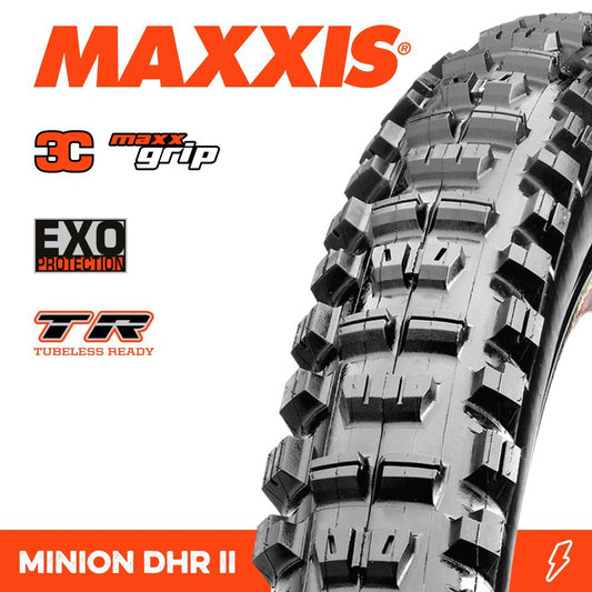 Minion DHR II 29 X 2.40 WT 3C MaxxGrip EXO TR Fold 60TPI E-25